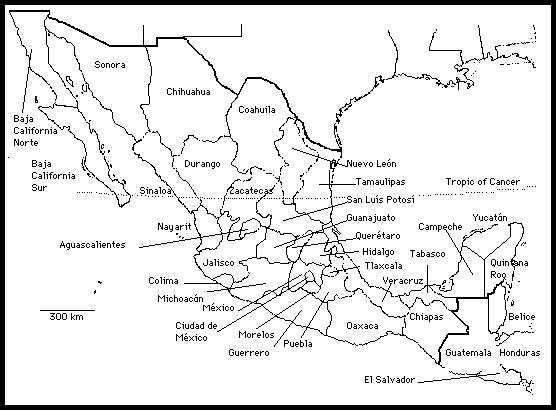 Jordan Mexico State Names