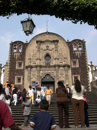 Pilgrims at the Shrine at Tepeyac