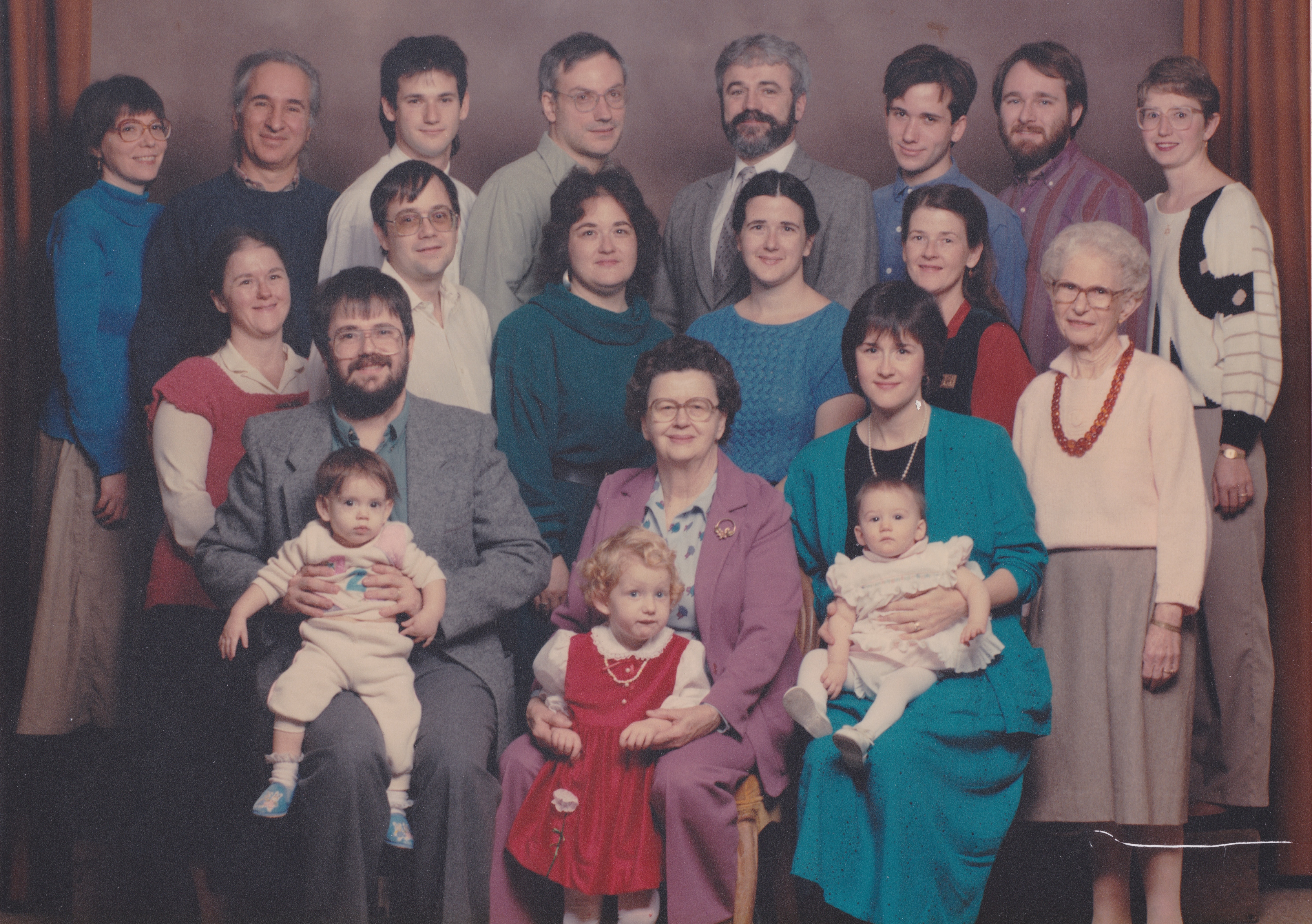 Levin family portrait, December 1987