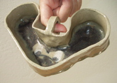 ceramic mouse cup from above